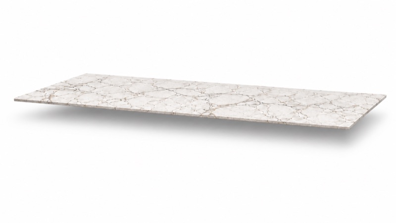 Marble-look design layer